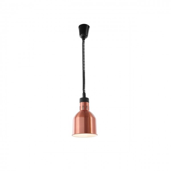 Lampa de incalzire cilindrica, finisaj cupru 175x(H)250