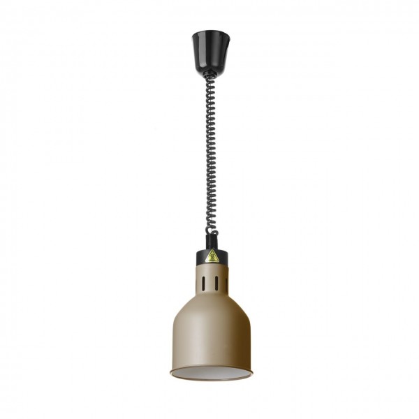 Lampa de caldura cilindrica bej, 230V/250W, 175x(H)250mm