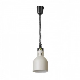 Lampa de caldura cilindrica alba, 230V/250W, 175x(×)250