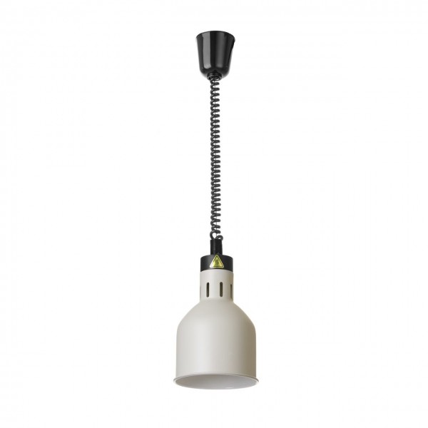 Lampa de caldura cilindrica alba, 230V/250W, 175x(×)250