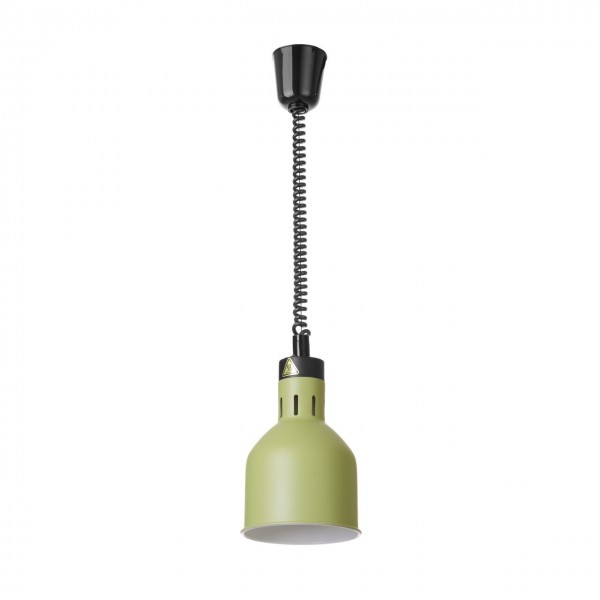 Lampa de caldura cilindrica verde, 230V/250W, 175x(×)250