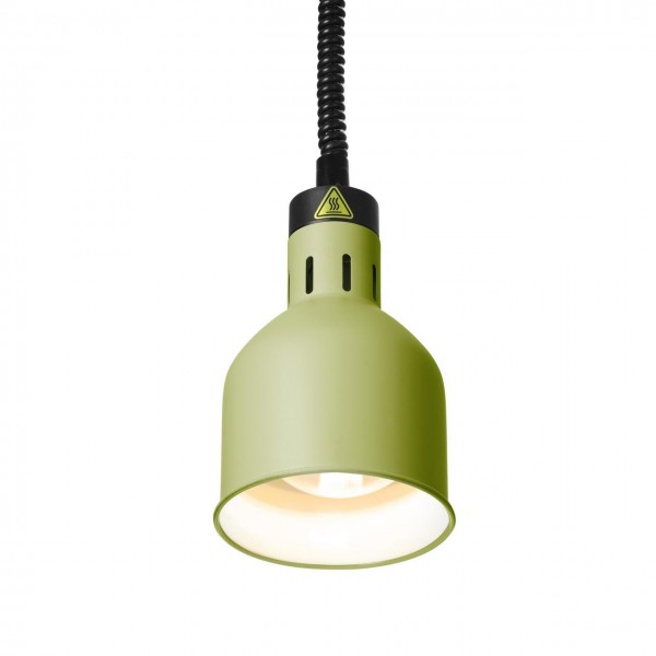 Lampa de caldura cilindrica verde, 230V/250W, 175x(×)250