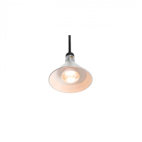 Lampa de caldura conica, argintie 275x(H)250 mm, 230V, 250W