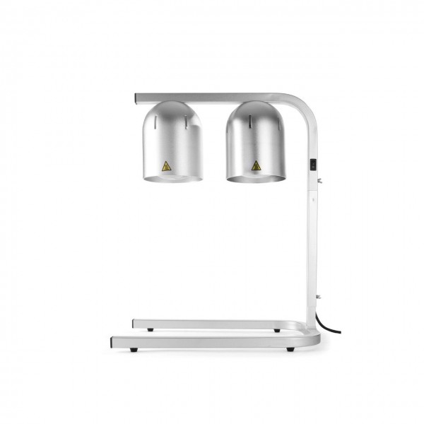 Suport cu 2 lampi infrarosu pentru mentinerea la cald a mancarii, 500 W, 495x355x(H)590 mm