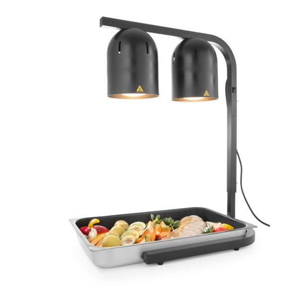 Lampa pentru incalzire cu 2 becuri infrarosu,  453x360x(H)790mm, 500w