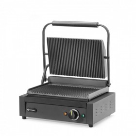 Grill Panini striat pe partea superioara si inferioara, 2200W, negru