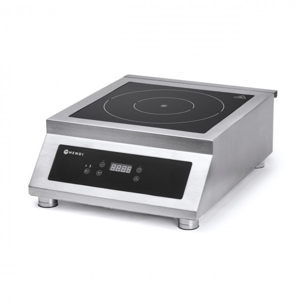 Plita cu inductie profesionala, model 5000D, putere 5000W, control digital, corp inox, 39,8cm x51,5cm x16,8cm