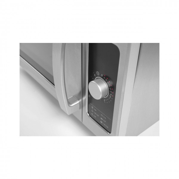 Cuptor microunde profesional, 25 lt, inox, control cu un singur buton, putere iesire 1000W, 511x432x(H)311 mm