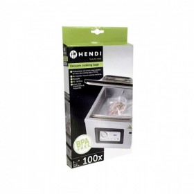 Set 100 pungi vacuum gofrate, 150x250 mm, 2 straturi, 75 microni, filtru UV