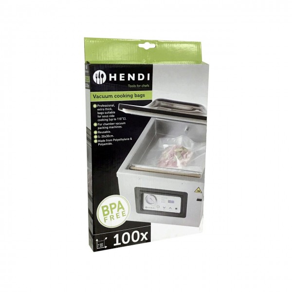 Set 100 pungi vacuum gofrate 200x300 mm, 2 straturi, 75 microni grosime, filtru UV