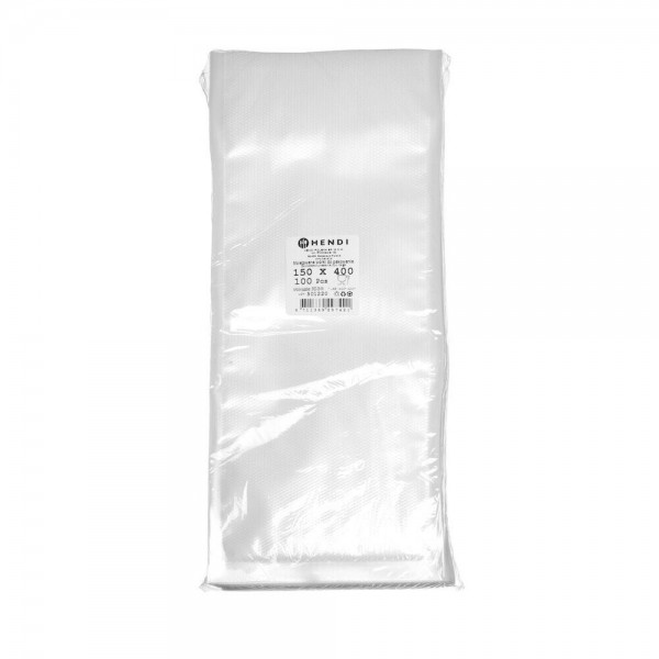 Pungi gofrate pentru depozitarea alimentelor, 100 buc., 150x400mm