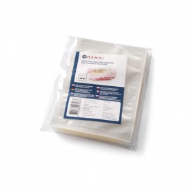 Set 100 pungi vacuum netede 250x350 mm, ideale gatit in sistem Sous-vide, 2 straturi, 75 microni grosime