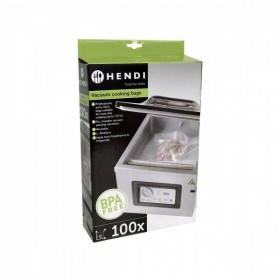 Set 100 pungi vacuum netede 300x400 mm, ideale gatit in sistem Sous-vide, 2 straturi, 75 microni, filtru UV