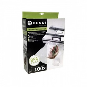 Set 100 pungi vacuum gofrate 300x400mm, 2 straturi, 75 microni grosime, filtru UV