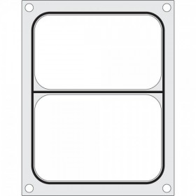 Matrita sigilare pentru un recipient cu doua compartimente 227x178 mm
