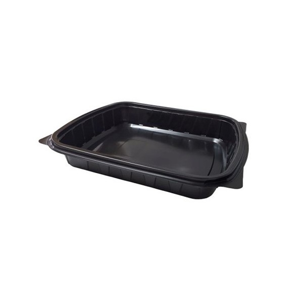 Caserole meniu, negre, cu capac transparent, 1 comp., 100buc Caserole termorezistente 134,90 lei