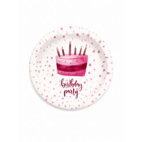 Farfurii carton party, roz, 23cm, 15buc Produse 7,49 lei