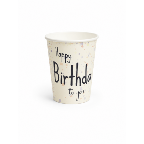 Pahare carton 235ml - 8oz Party, blue, D80, 15buc Pahare carton personalizat 5,59 lei