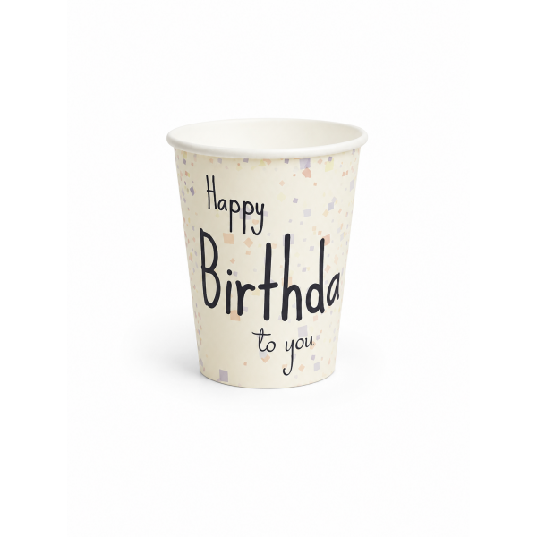 Pahare carton 235ml - 8oz Party, blue, D80, 15buc Pahare carton personalizat 5,59 lei