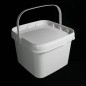 Cutie patrata 3L + capac alb (100buc) Cutie patrata 3L + capac alb (100buc)