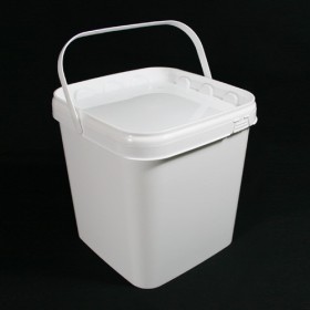 Cutie patrata 5.7L + capac alb (100buc) Polipropilena 618,01 lei