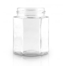 Borcan hexagonal cu capac 196ml (35buc) Produse 60,40 lei