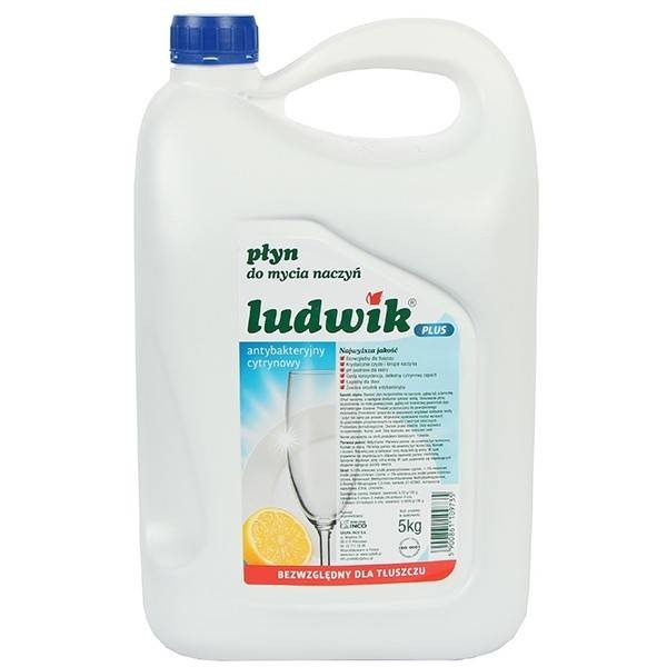 Ludwik, detergent vase antibacterian cu parfum de lamaie, 5L Produse 56,70 lei