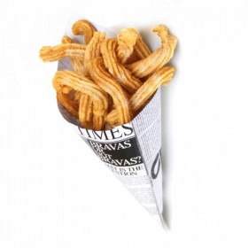 Con din hartie, design ziar, 19x17cm (250buc) Produse 90,85 lei