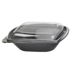 Caserola patrata neagra 1000cc (50buc) Produse 37,32 lei