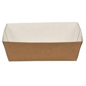 Tavite carton natur|alb, 16*10* h5.3cm (90buc) Produse 36,69 lei