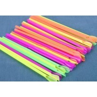Paie jumbo cu lingurita, colorate, drepte, amb. la set, reutilizabile, 500buc Produse 19,30 lei