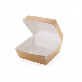 Cutii de burger, carton natur, 18x18x8cm (100buc) Produse 91,67 lei