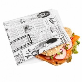 Coltar din hartie, design ziar, 17x17cm (1000buc) Produse 234,06 lei