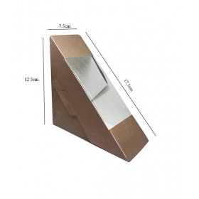 Cutii natur triunghi sandwich 75mm (100buc) Produse 98,42 lei
