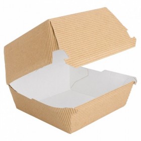 Cutii de burger, carton natur|ripperd, 14x12.5x8cm (50buc) Produse 73,78 lei