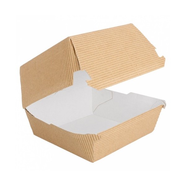 Cutii de burger, carton natur|ripperd, 14x12.5x8cm (50buc) Produse 73,78 lei