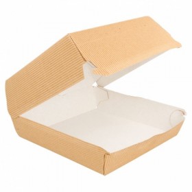 Cutii de burger, carton natur|ripperd, 18x17.5x7.5cm (50buc) Produse 108,86 lei