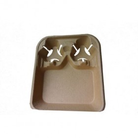 Suport 2 pahare cu tava S, 26x23cm, 150buc - outlet Produse 157,69 lei