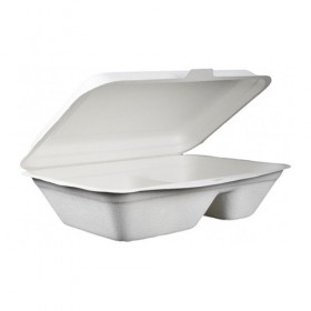 Caserole trestie, biodegradabile, meniu, 2 comp. (50buc) Caserole meniuri 56,25 lei