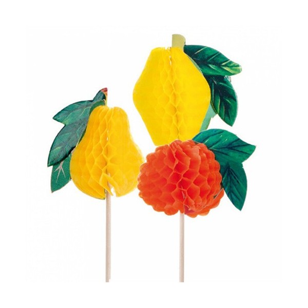 Bete din lemn, ornament fructe (100buc) Produse 34,98 lei