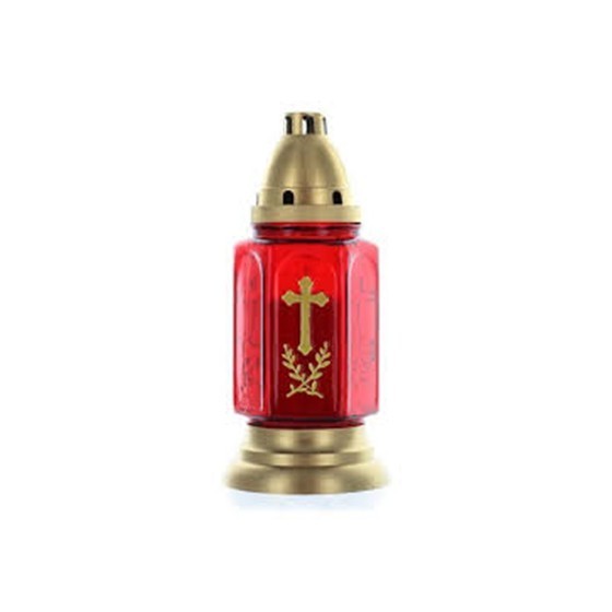 Candela din sticla, rosie, 190G Candele rosi 12,79 lei