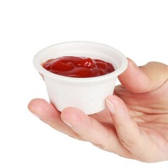 Sosiera cu capac, biodegradabila, 50cc (100buc) Produse 33,37 lei