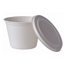 Boluri trestie, biodegradabile, cu capac, 473ml|16oz (50buc) Produse 35,24 lei