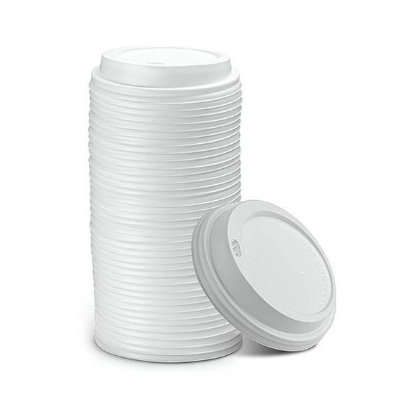 Capace albe, D80, cu orificiu, 8oz si 12oz, 100buc Produse 12,40 lei