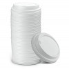 Capace albe, D80, cu orificiu, 8oz si 12oz, 100buc Produse 12,40 lei