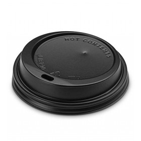 Capace negre, D80, cu orificiu, 8oz si 12oz, 100buc Produse 12,40 lei