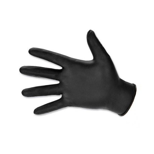 Manusi negre din nitril, nepudrate, Farma Gloves, L (100buc) Produse 15,16 lei
