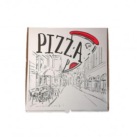 Cutii pizza, carton alb, design Urban, 32cm (100 buc) Produse 123,60 lei