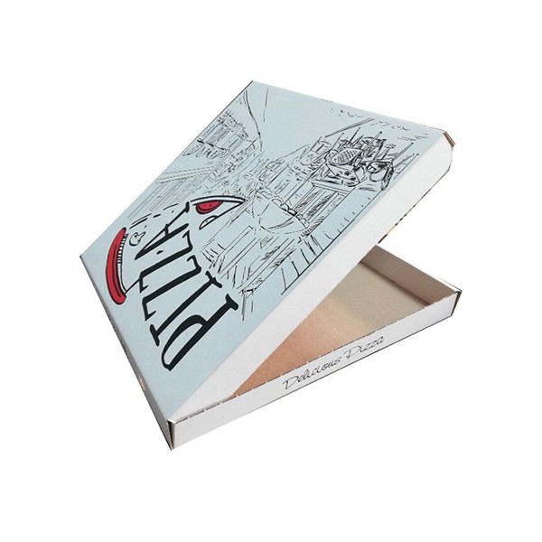 Cutii pizza, carton alb, design Urban, 25cm (100buc) Produse 82,40 lei