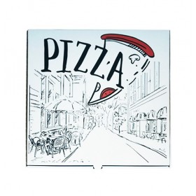 Cutii pizza, carton alb, design Urban, 50cm (50buc) Produse 139,05 lei